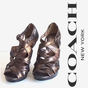 Coach Aenya Metallic Heels